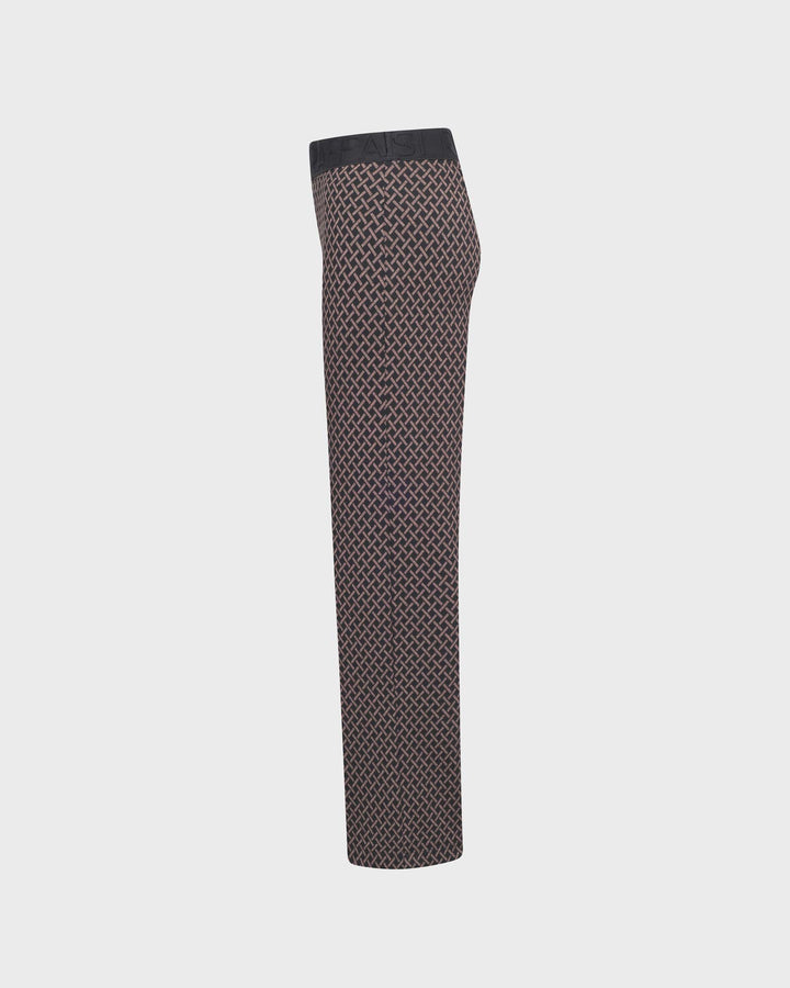 Elaine Ribbon Rhomb Jacquard Braun