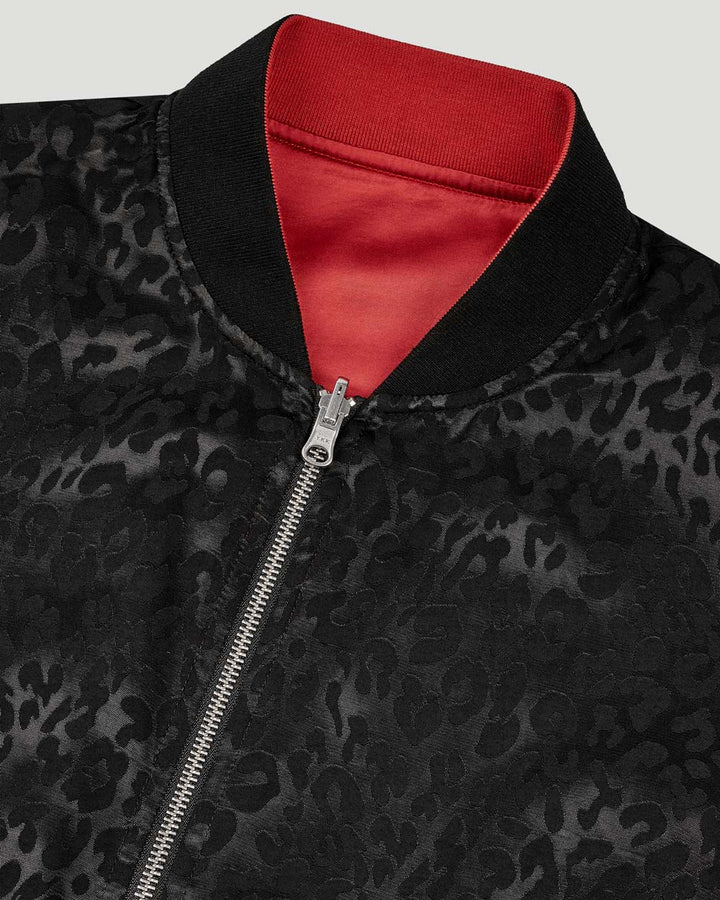 Elin Reversable Bomber Jacket
Leo Black/ Maroon