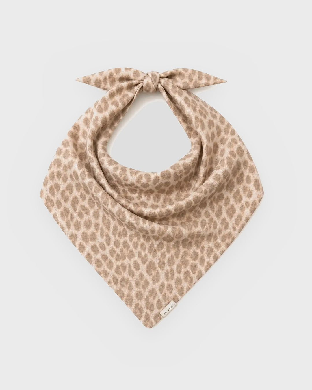 OH APRIL Scarf Elsie Triangle Scarf Leo Beige
