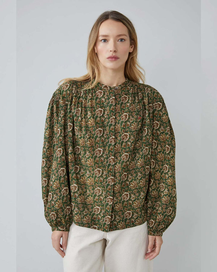 Emma Blouse N°809 India British Green