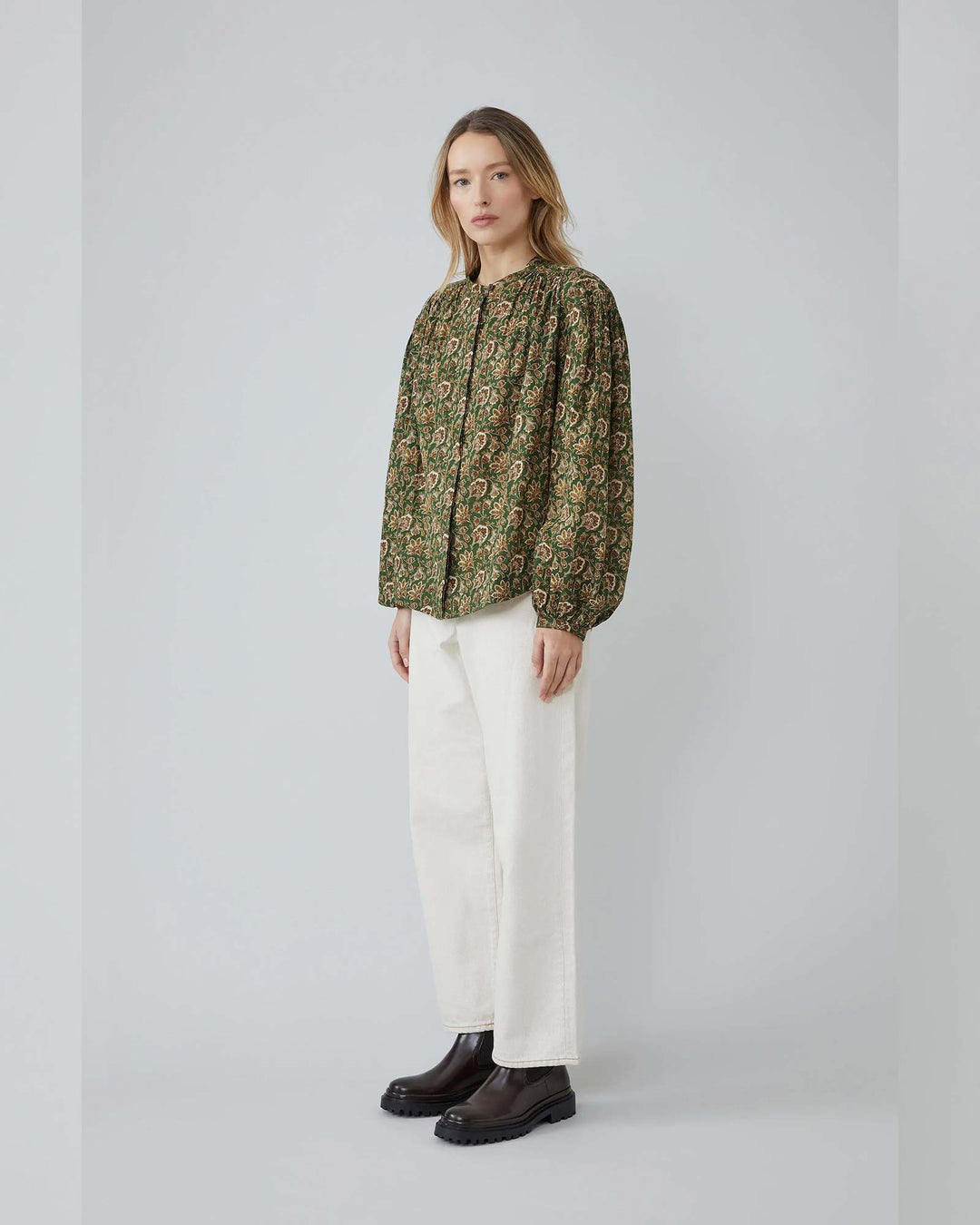 Emma Blouse N°809 India British Green