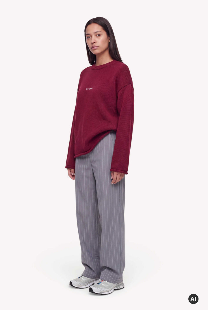 Fitzi Knit Jumper Cherry Red