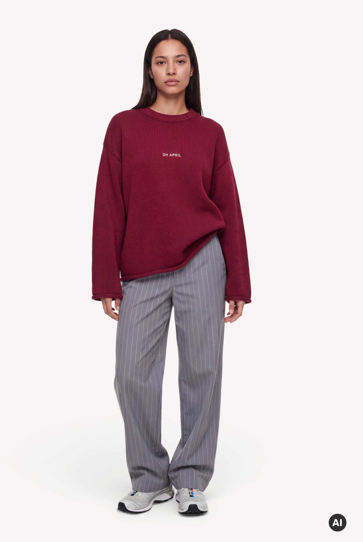 Fitzi Knit Jumper Cherry Red