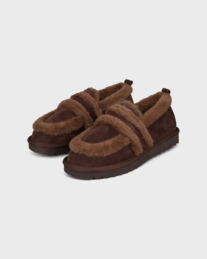 Colors of California Schuhe Furry Loafer Chocolate – Bild 3