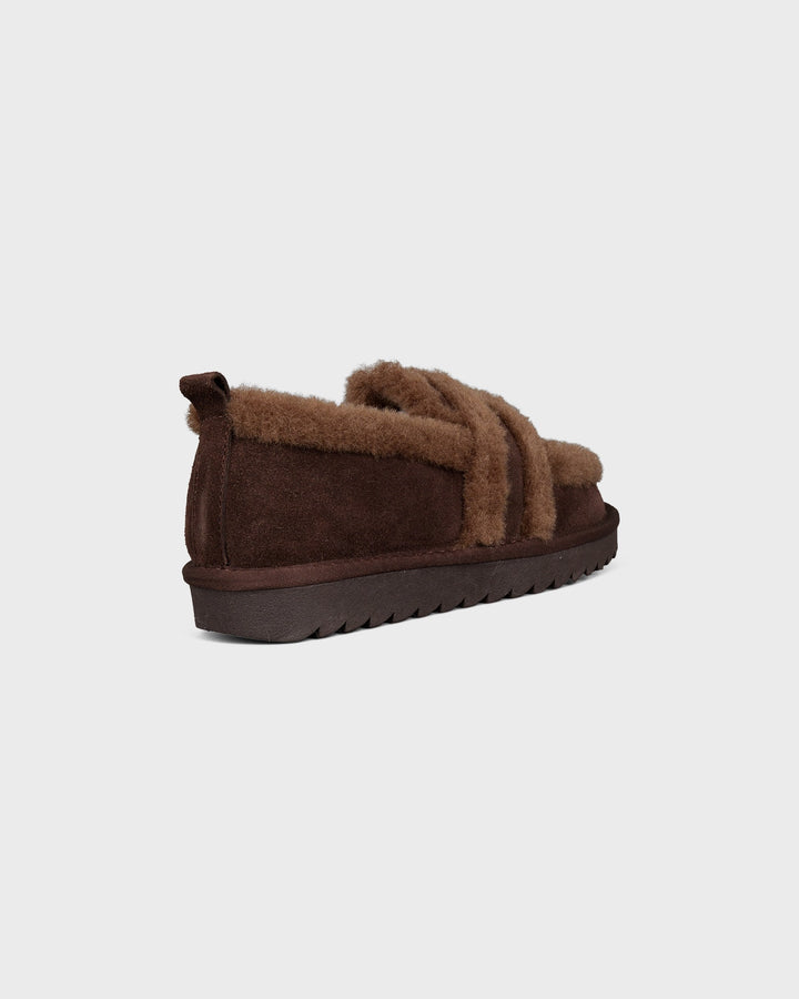 Colors of California Schuhe Furry Loafer Chocolate – Bild 5