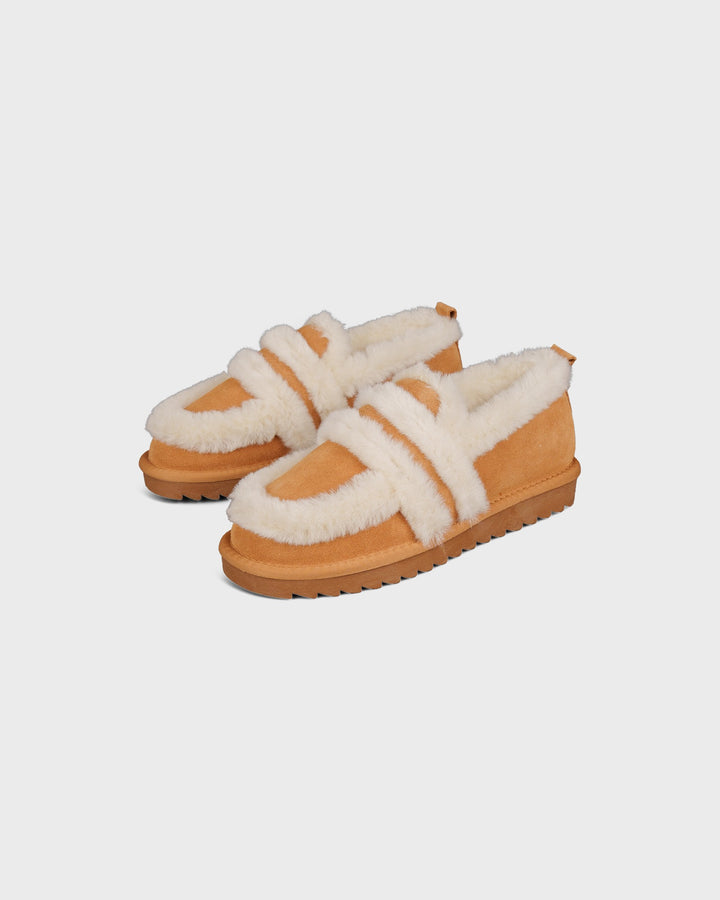 Colors of California Schuhe Furry Loafer Tan – Bild 3
