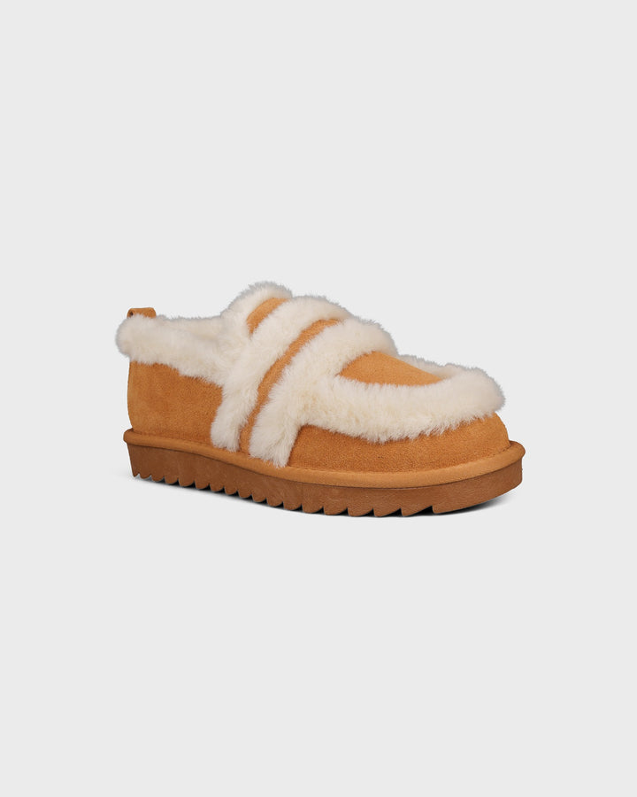 Colors of California Schuhe Furry Loafer Tan – Bild 4