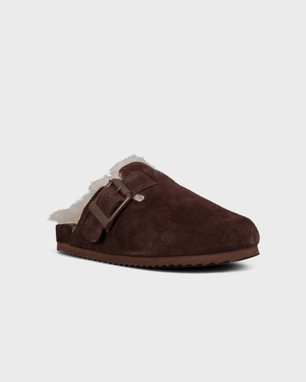 Colors of California Schuhe Furry Sabot Real Sheepskin Chocolate – Bild 2