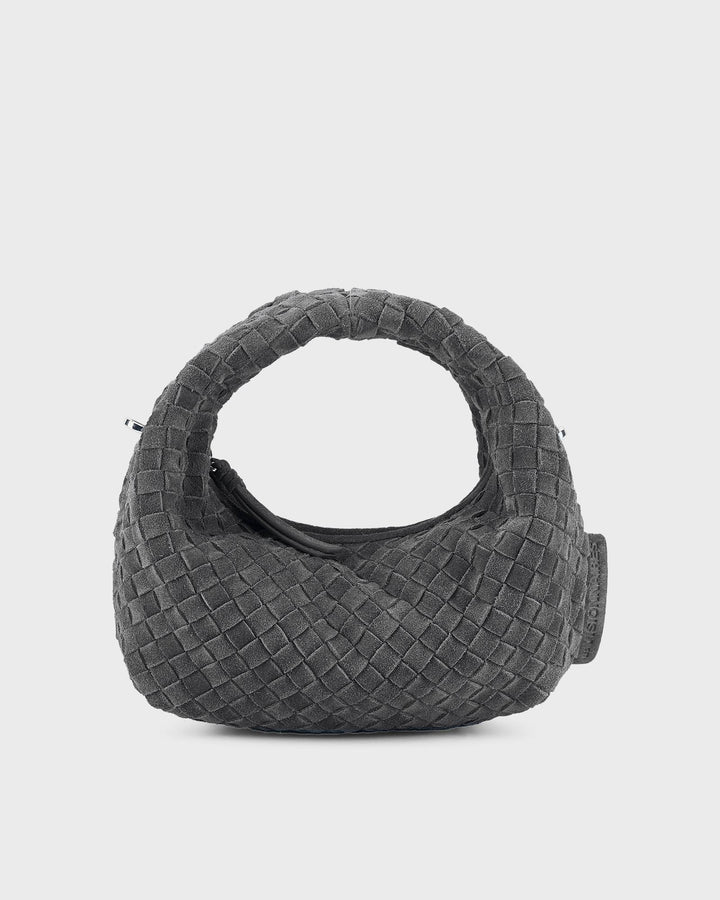 Les Visionnaires Handtasche Greta Micro Weave Cozy Asphalte