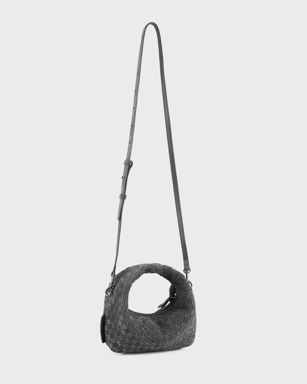 Les Visionnaires Handtasche Greta Micro Weave Cozy Asphalte – Bild 2