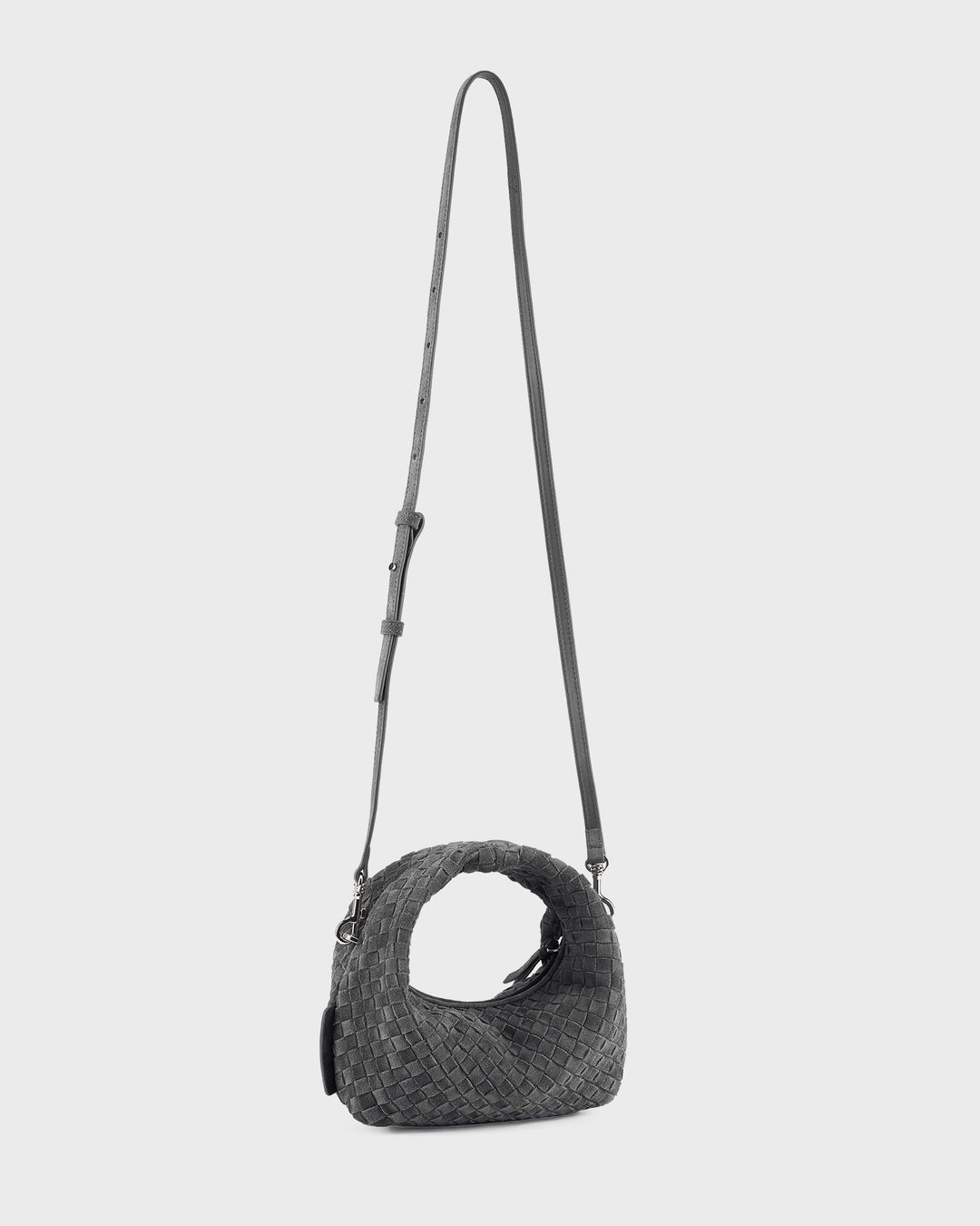 Les Visionnaires Handtasche Greta Micro Weave Cozy Asphalte – Bild 2