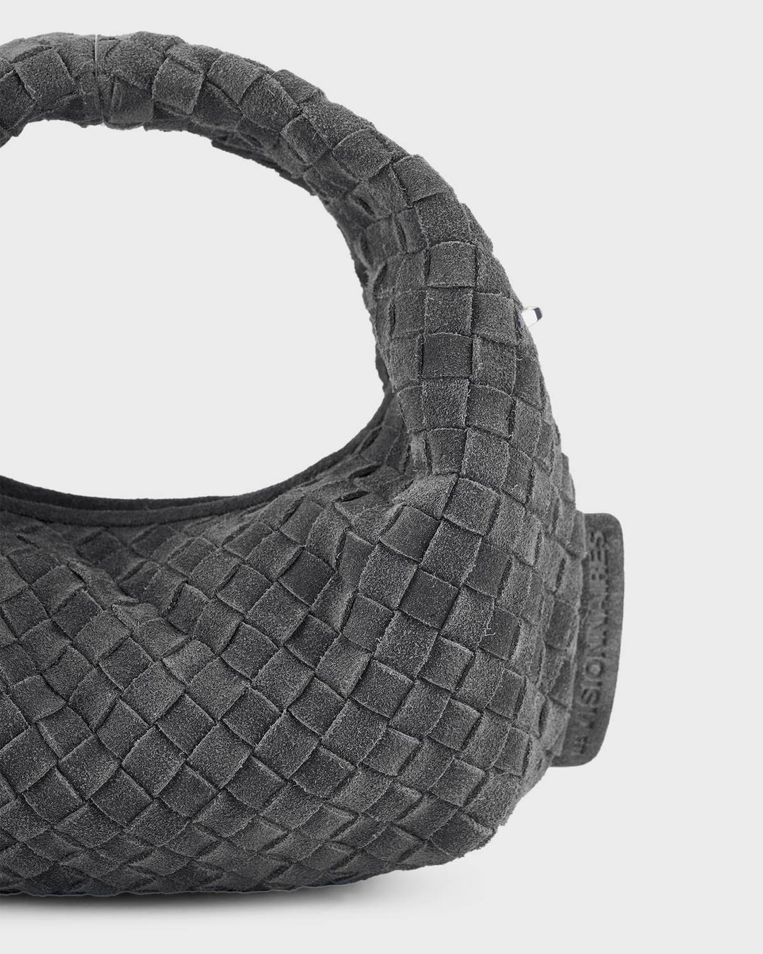 Les Visionnaires Handtasche Greta Micro Weave Cozy Asphalte – Bild 3
