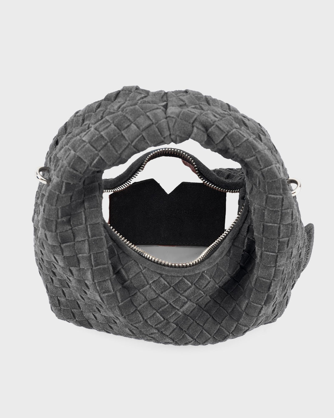 Les Visionnaires Handtasche Greta Micro Weave Cozy Asphalte – Bild 4