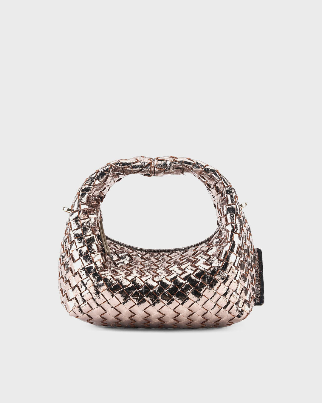 Les Visionnaires Handtasche Greta Micro Weave Metallic Light Bronze
