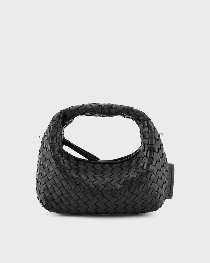 Les Visionnaires Handtasche Greta Micro Weave Silky Black