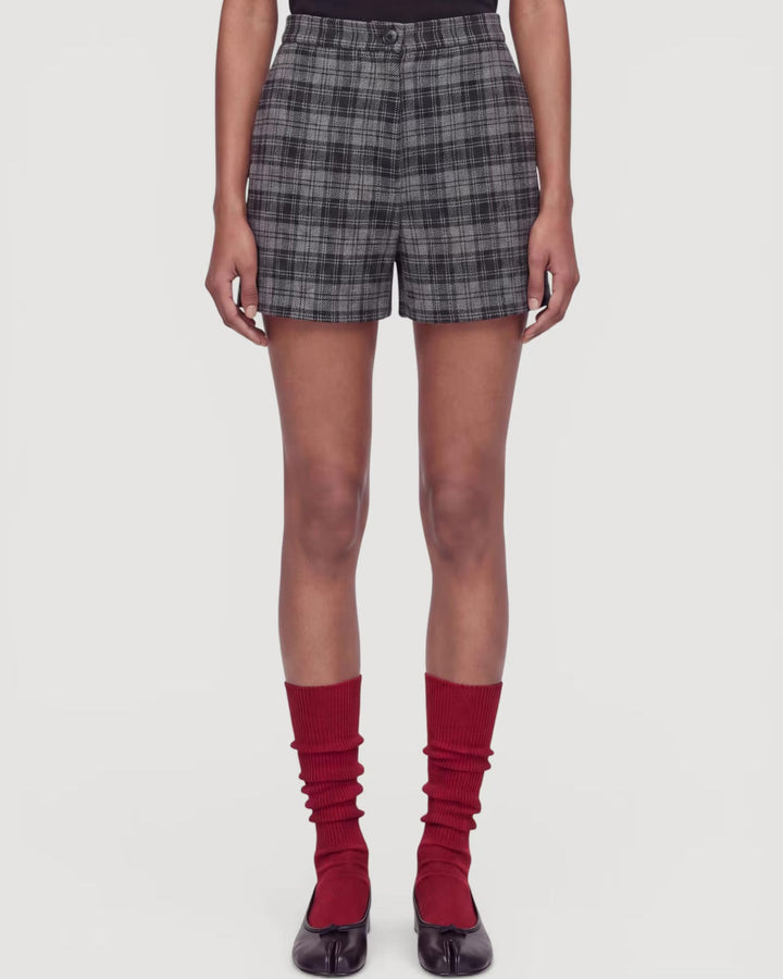 EDITED Shorts Hayden Wool Shorts Grey Check