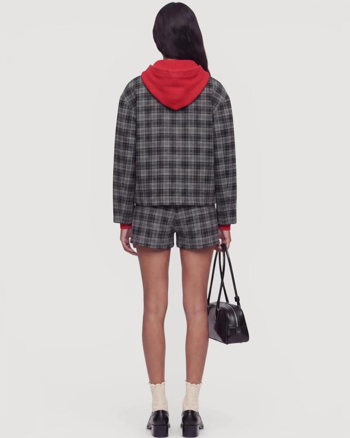 EDITED Shorts Hayden Wool Shorts Grey Check – Bild 2