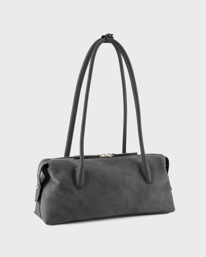 Les Visionnaires Handtasche Hazel Baguette Cozy Scarf Asphalte – Bild 2
