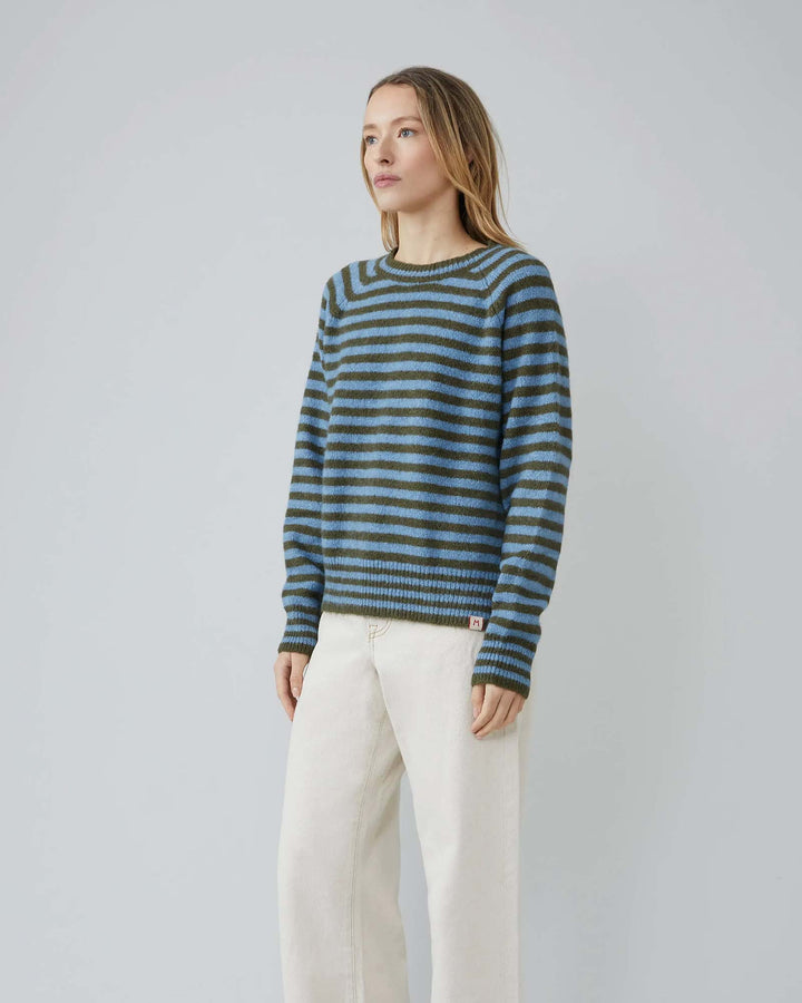 Helena Sweater N°214 Stripes Hunter Green