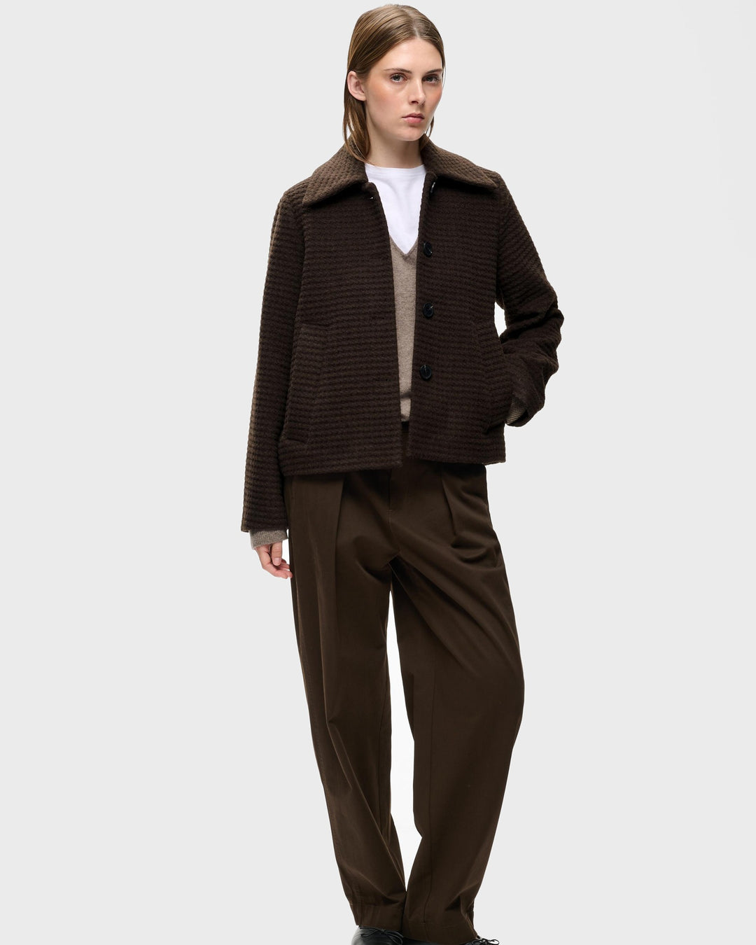 InWear Jacke Hendrixiw Short Jacket Chocolate Brown – Bild 5