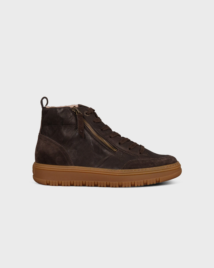 Hightop Sneaker BraunSuede/Sportnappa Mocc