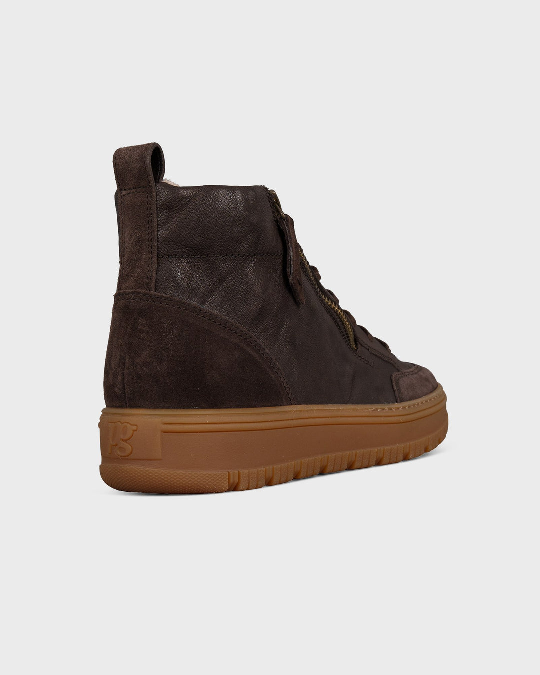 Hightop Sneaker BraunSuede/Sportnappa Mocc