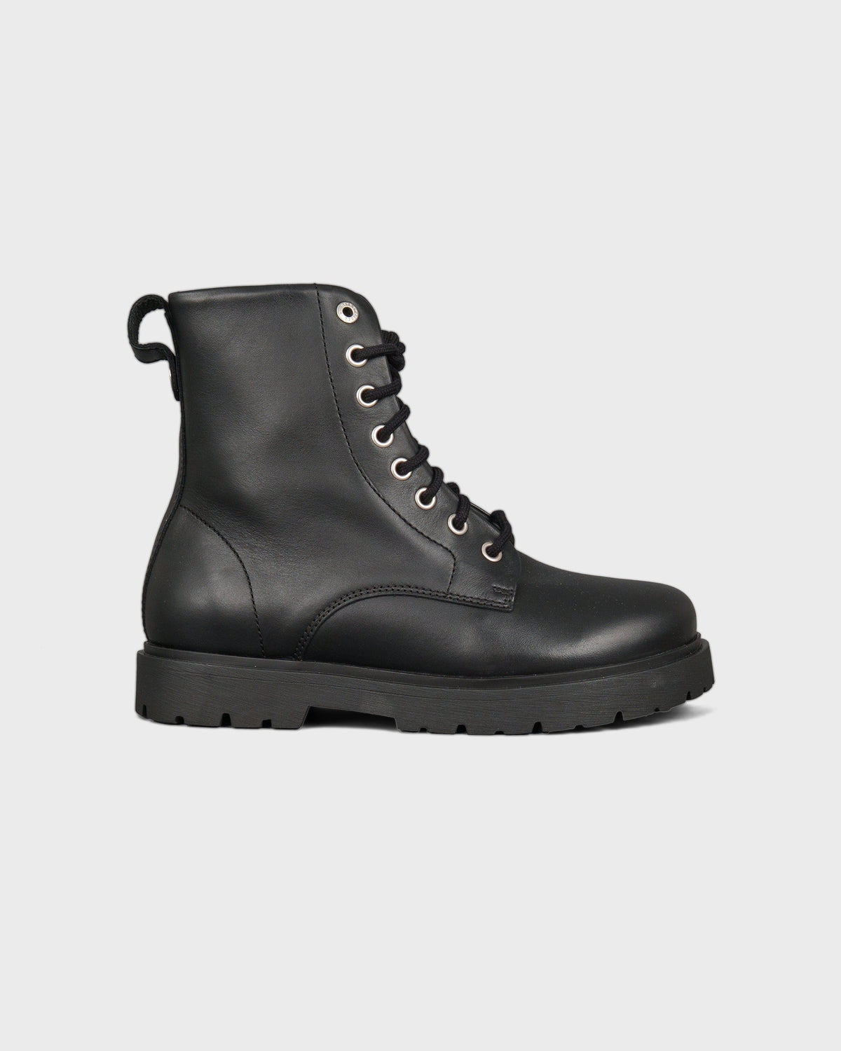 Birkenstock Schuhe Highwood Mid Lace Natural Leather Black