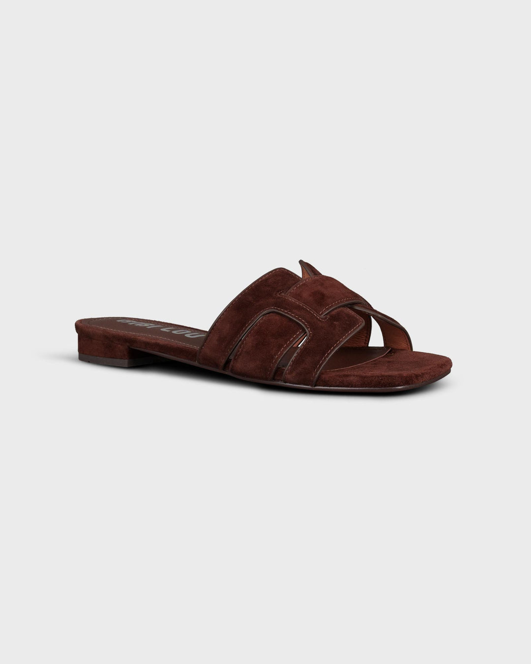 Holly Flat Sandal Dark Brown