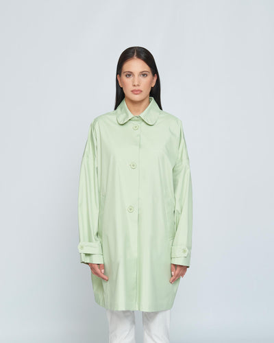Hox Jacke Taped Seam Oversize Trench Light Green myMEID