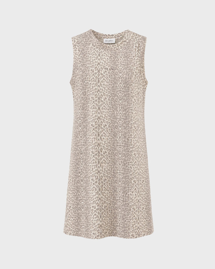 Isi A-Line Dress Micro Leo Beige