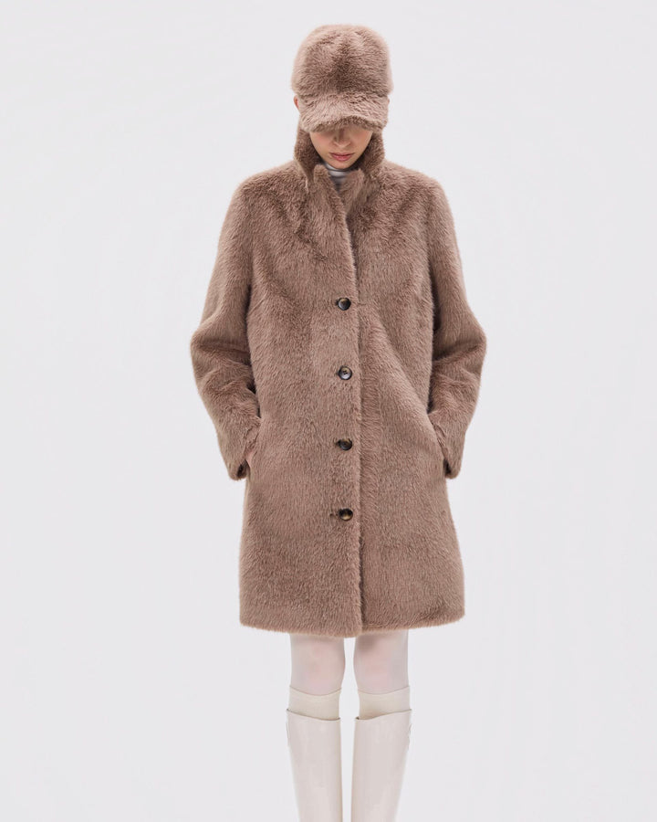 Pride to Be Mantel Jana Fake Coat Taupe
