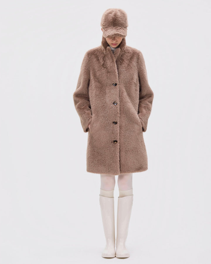 Pride to Be Mantel Jana Fake Coat Taupe – Bild 2
