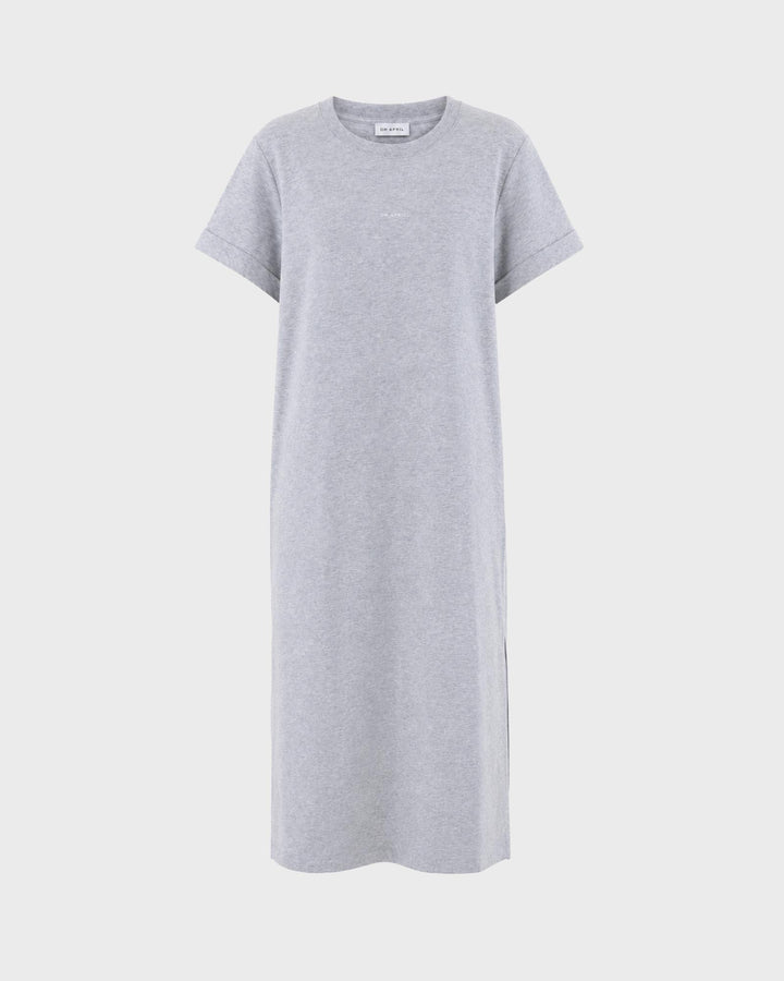 Juli Maxi T-Shirt Dress Grey Melange