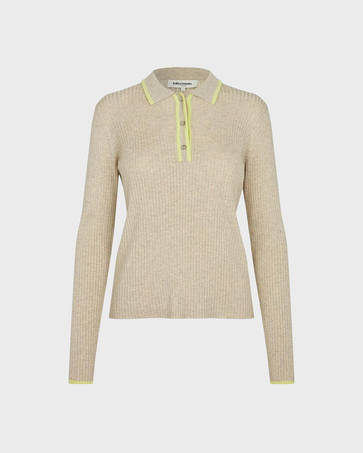 JulioLL Knit Polo Beige