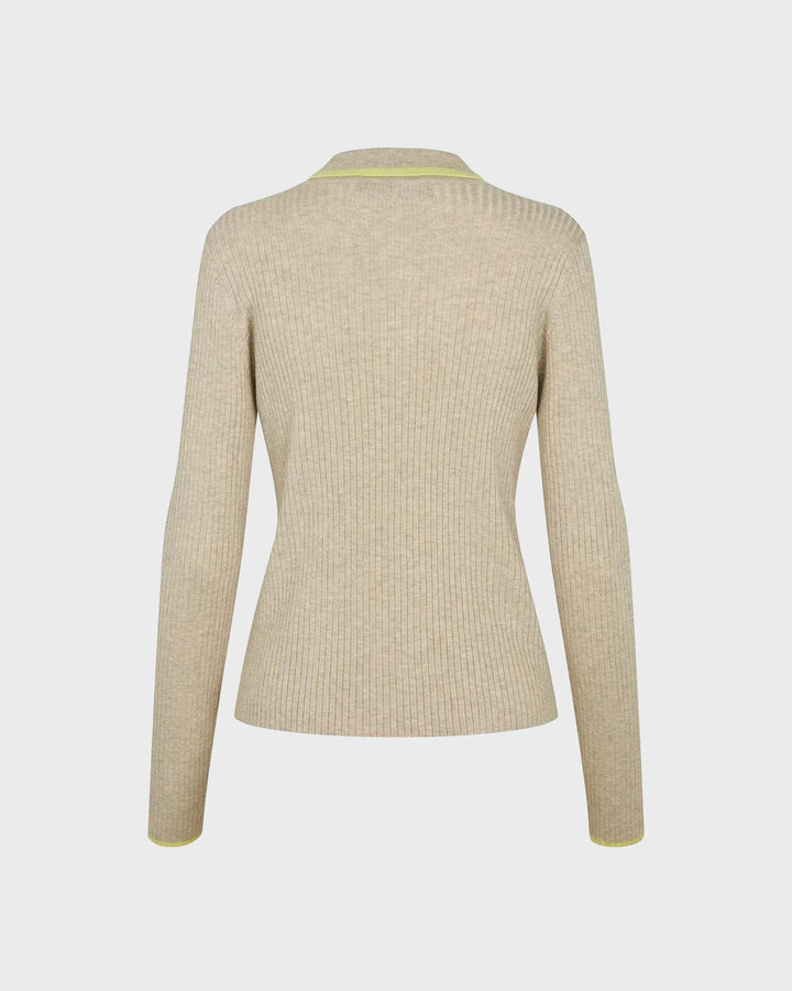 JulioLL Knit Polo Beige