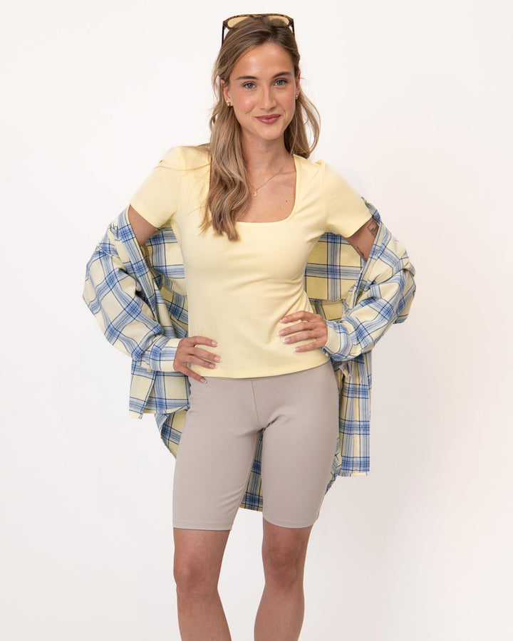Kalina Slim Fit T-Shirt Butter Yellow