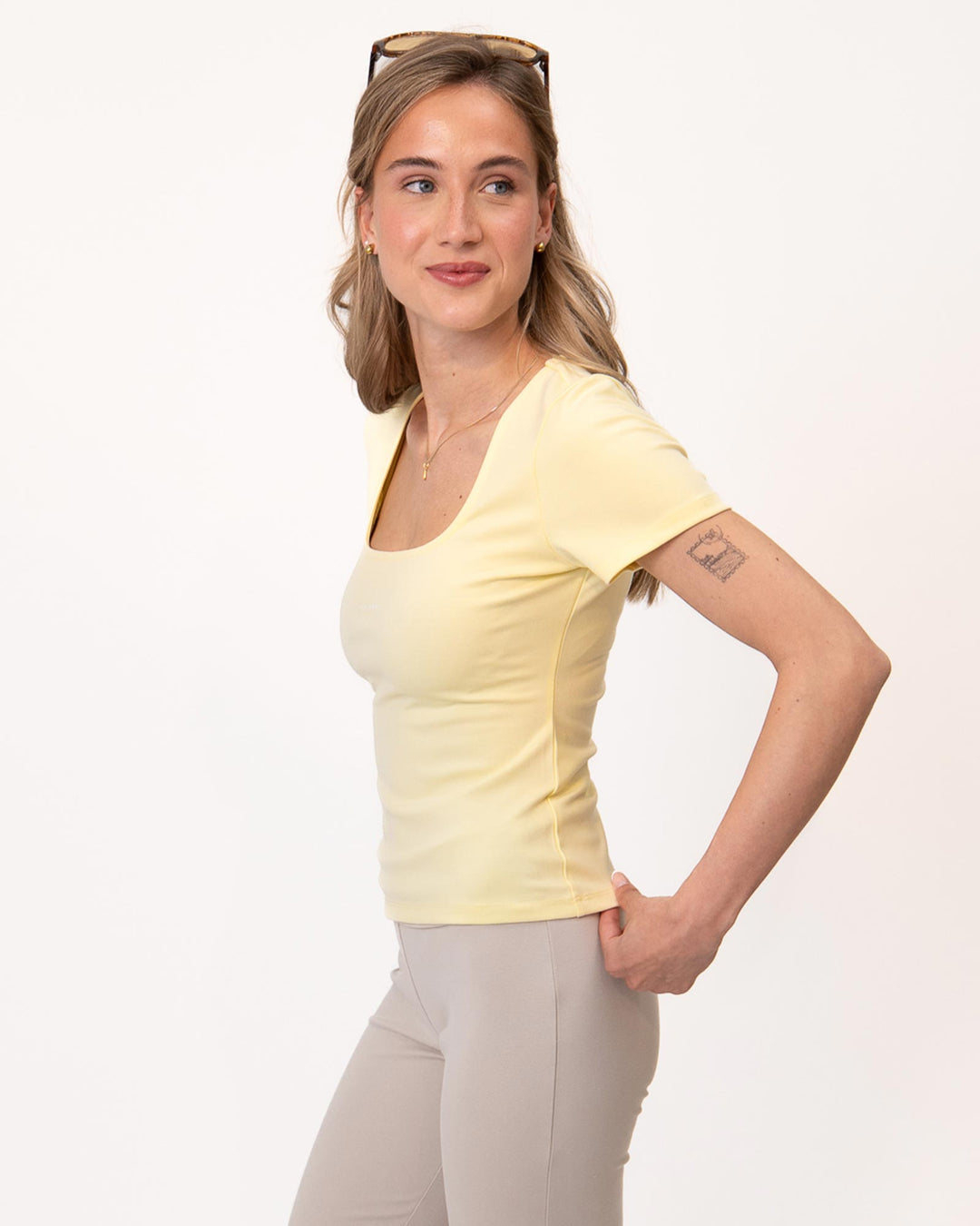 Kalina Slim Fit T-Shirt Butter Yellow