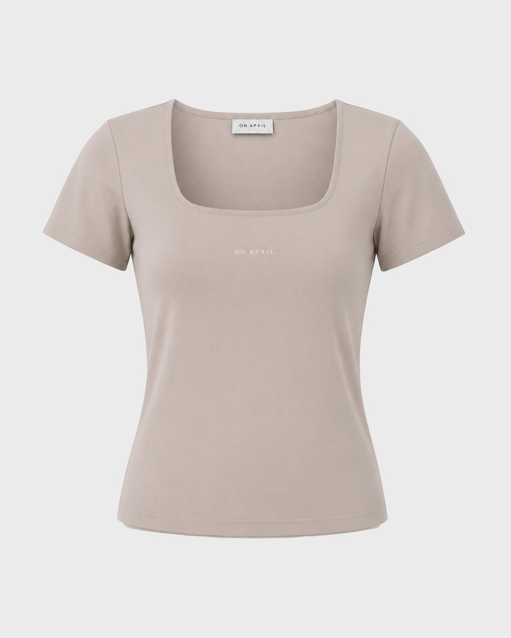 Kalina Slim Fit T-Shirt Taupe