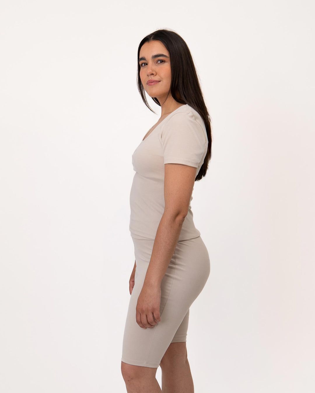 Kalina Slim Fit T-Shirt Taupe