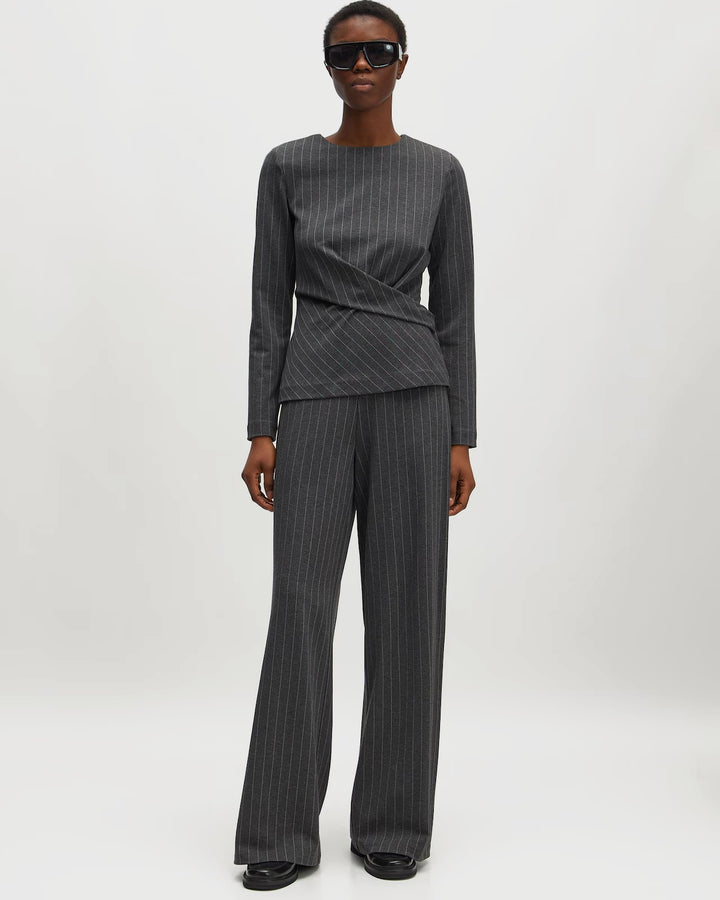 EDITED Hose Kalinda Pants Grey Pinstripe – Bild 3