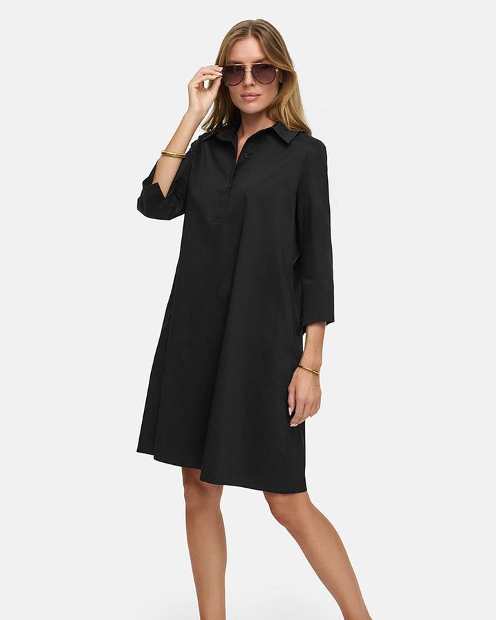 Kleid in Cotton Stretch Black