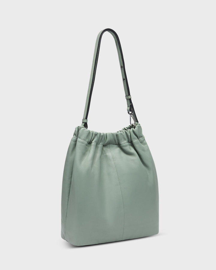 Ruffle Hobo M Forest Green