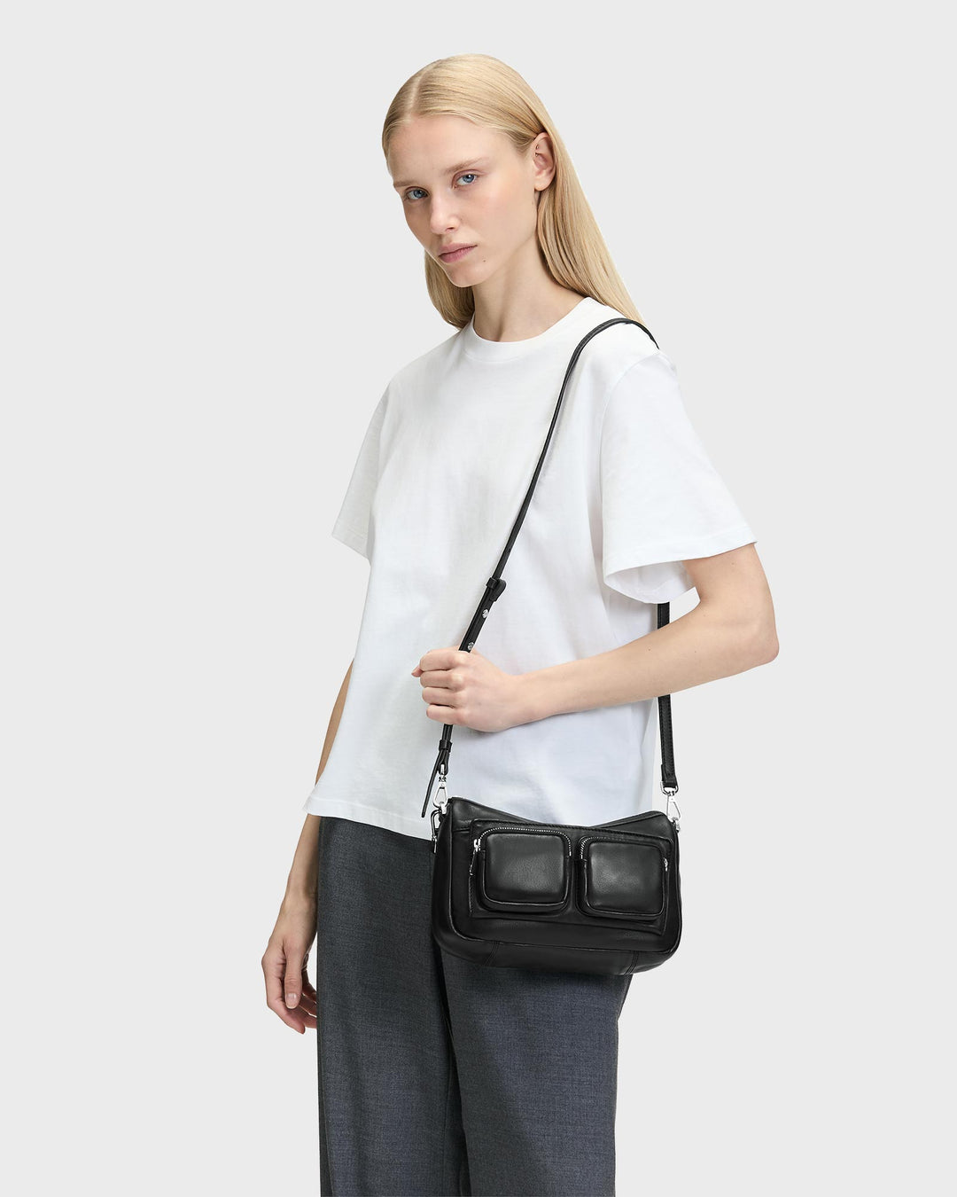 Maia Sheep Neutral Hobo S Black