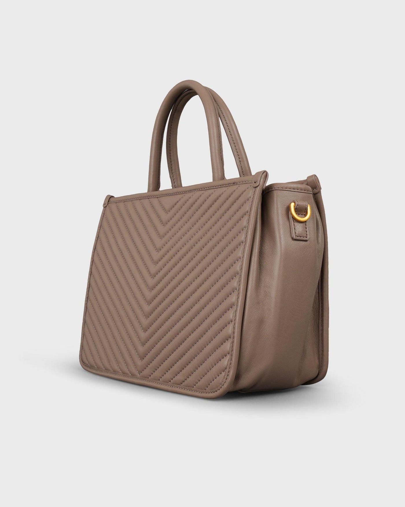 Les Visionnaires Tasche Lena Quilting Taupe Brown myMEID