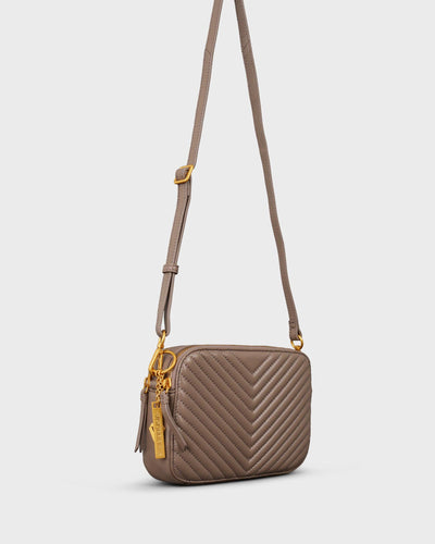Les Visionnaires Tasche Lola Quilting Taupe Brown myMEID