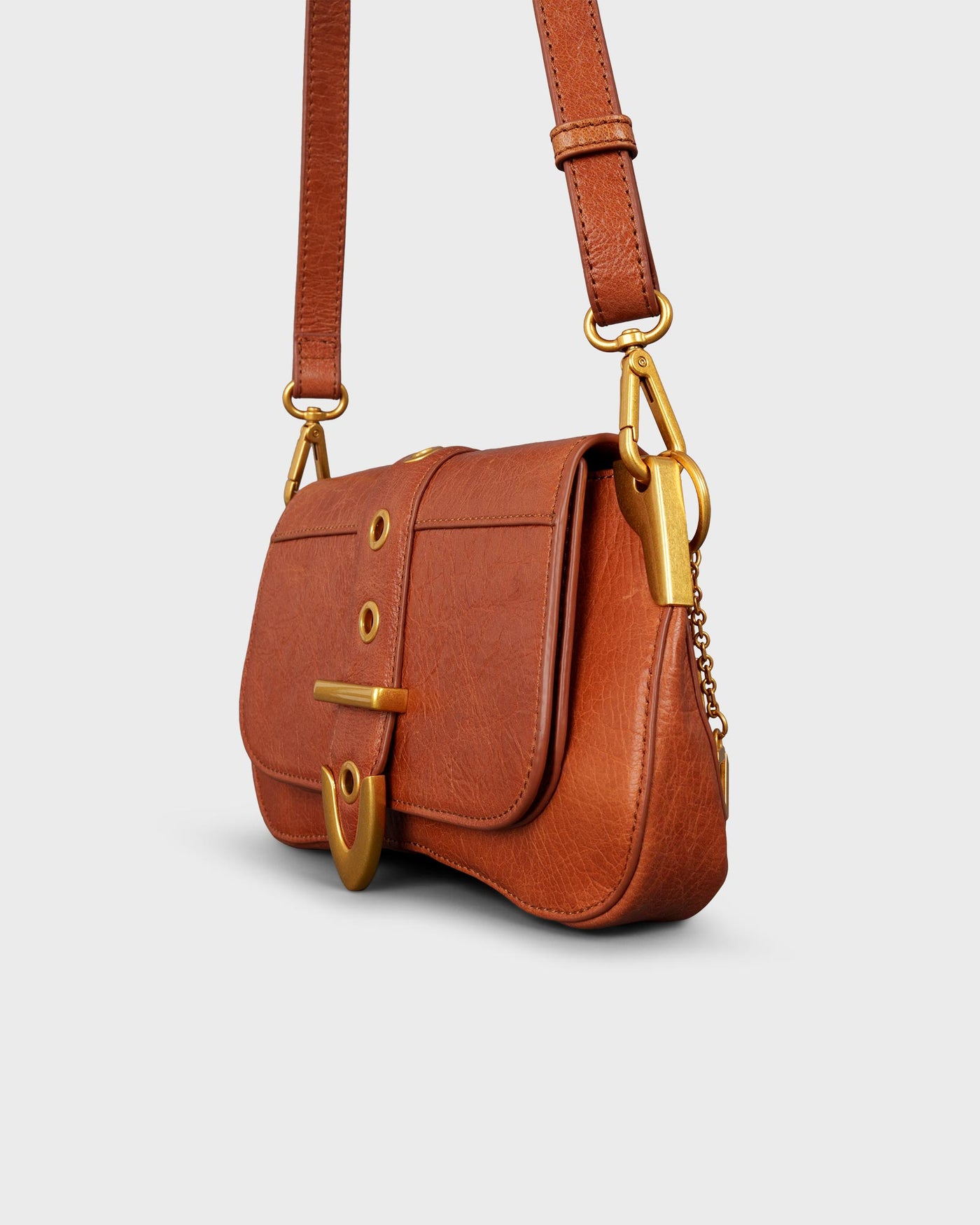 Les Visionnaires Tasche Luna Rivets Cognac myMEID