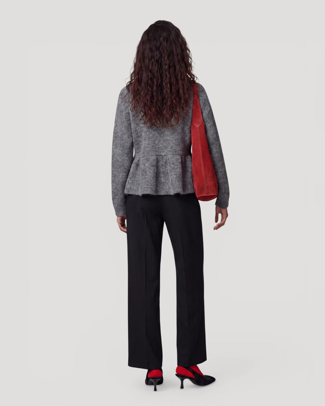 EDITED Pullover Licia Jumper Grey Melange – Bild 2