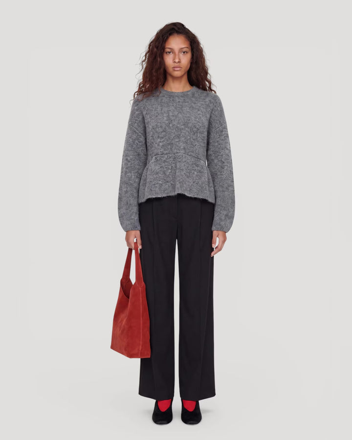 EDITED Pullover Licia Jumper Grey Melange – Bild 3