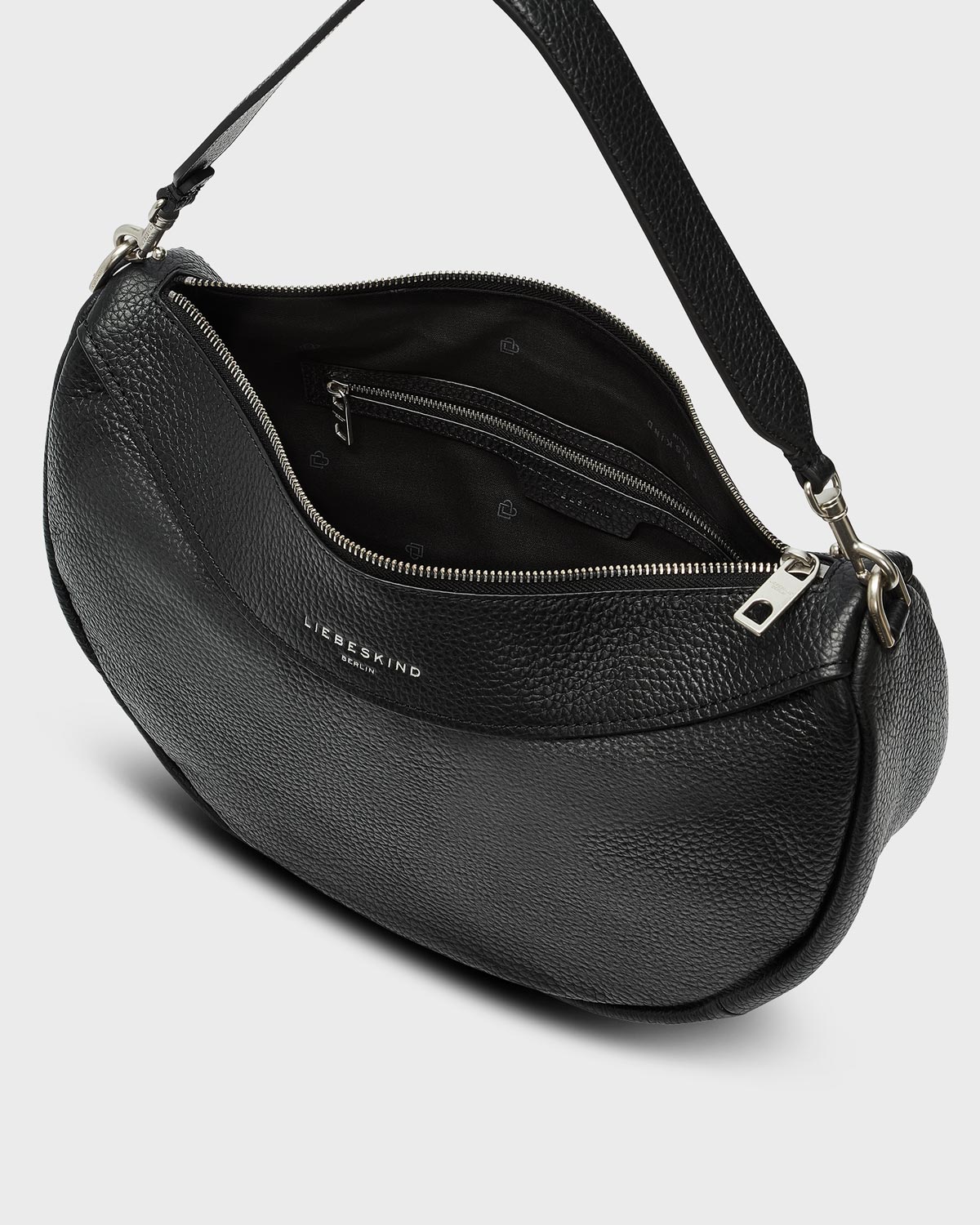 Melli Pebble Hobo M Black myMEID