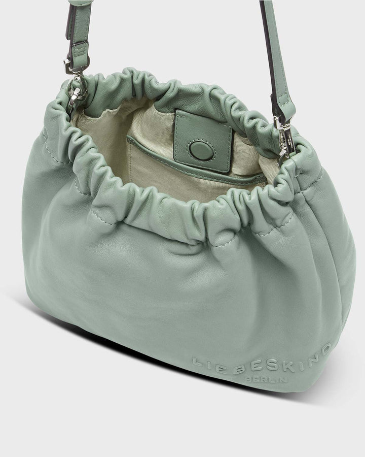 Ruffle Hobo S Forest Green